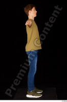  Matthew blue jeans brown t shirt casual dressed green sneakers standing t poses whole body 0007.jpg